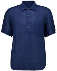 120% Lino - Regular-Fit Overhemd Met Knopen - Lyst