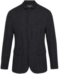 Comme des Garçons - Crinkled-Finish Single-Breasted Jacket - Lyst