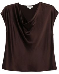 Vince - Top Con Cuello Desbocado - Lyst
