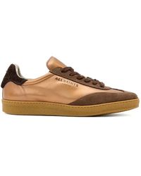 AllSaints - Suede Panelled Sneakers - Lyst