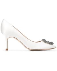 Manolo Blahnik - Hangisi 70Mm Embellished Buckle Pumps - Lyst
