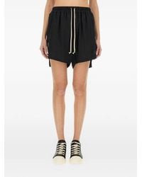 Rick Owens - Boxers Drawstring Side-Slit Shorts - Lyst