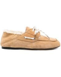 Sandro - Suede Boat Shoes - Lyst