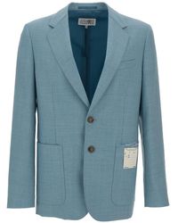 MM6 by Maison Margiela - Notched-Lapel Blazer - Lyst
