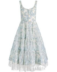 Alice + Olivia - Charlotte Embroidered Lace Dress - Lyst