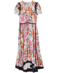 3.1 Phillip Lim - Robe Mi-Longue À Fleurs - Lyst