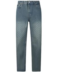 Daily Paper - Uomo Monogram-Pattern Faded Jeans - Lyst