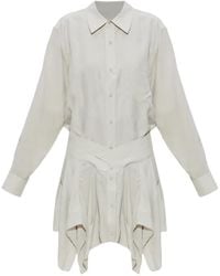 Alexander Wang - Shirt-Style Mini Dress - Lyst