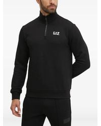 EA7 - Zip-Up Sweatshirt - Lyst