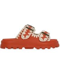 Mou - One-Piece Buckle Slides - Lyst
