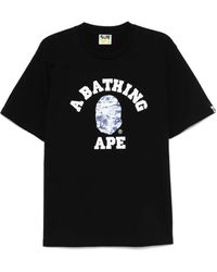 A Bathing Ape - Logo-printed T-shirt - Lyst