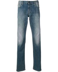 Emporio Armani Slim-fit Jeans - Blauw