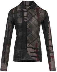 Y's Yohji Yamamoto - Abstract-Print Button-Up Cardigan - Lyst