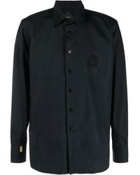 Billionaire - Logo-Embroidered Long-Sleeve Shirt - Lyst