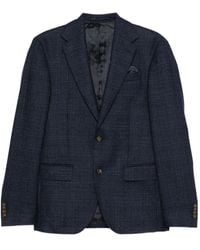 Sand - Textured Single-Breasted Wool Blazer - Lyst