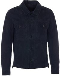 Tom Ford - Veste En Daim À Boutonnière - Lyst