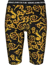 Versace - Sketch Couture-print Cycling Shorts - Lyst