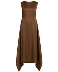 Alberta Ferretti - Asymmetrical Sleeveless Dress - Lyst