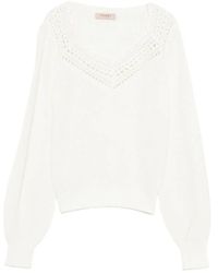 Twinset - Open-Knit Jumper - Lyst