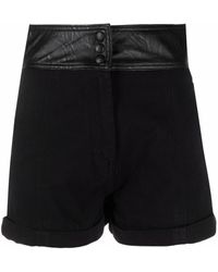 Twin Set - High-waisted Cotton Shorts - Lyst