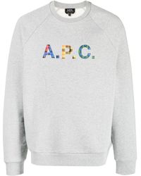 A.P.C. - Shaun Sweatshirt mit Logo - Lyst