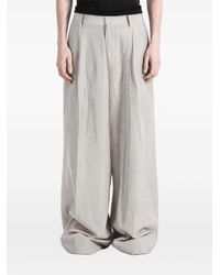 ERL - Pleated Wide-Leg Trousers - Lyst
