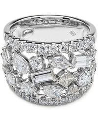 Jewels Aficionado - 18Kt Witgouden Ring Met Diamant - Lyst
