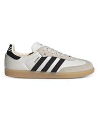 adidas Originals - Samba og - baskets à semelle en caoutchouc - cassé et marron - Lyst