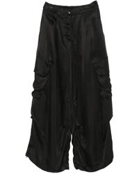 Isabel Benenato - Pantalon Cargo À Fini Satiné - Lyst