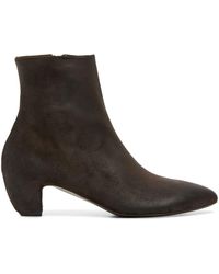 Marsèll - Pointed-Toe Suede Ankle Boots - Lyst