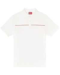 DIESEL - Polo Shirt With Contrast Piping - Lyst