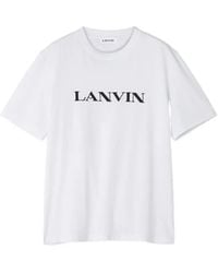 Lanvin - Cotton T-Shirt With Logo - Lyst