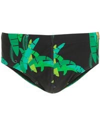 Amir Slama - Leaf-Print Swimming Trunks - Lyst