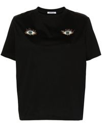 Parlor - Eye-patch Cotton T-shirt - Lyst