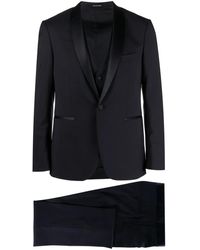 Tagliatore - Single-Breasted Virgin Wool Blend Suit - Lyst
