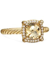 David Yurman - Petite Chatelaine シトリン&ダイヤモンド リング 7mm 18kイエローゴールド - Lyst