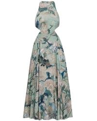 Givenchy - Floral-Print Halter-Neck Dress - Lyst