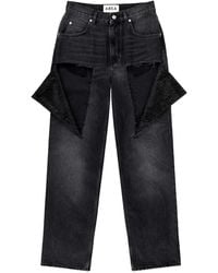 Area - Cotton Trousers - Lyst