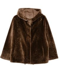 Manzoni 24 - Hooded Shearling Jacket - Lyst