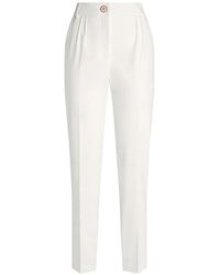 Genny - Buttoned Pleated Trousers - Lyst