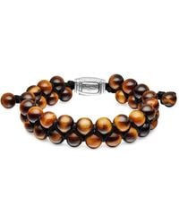 David Yurman - Sterling Spiritual Beads Two-Row Woven Bracelet (8Mm) - Lyst