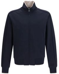 Dolce & Gabbana - Logo-Plaque Zip-Up High-Neck Sweater - Lyst