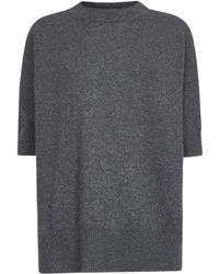 Jil Sander - Kasjmier T-Shirt Met Korte Mouwen - Lyst