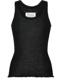 Maison Margiela - Twist-Neckline Knitted Tank Top - Lyst