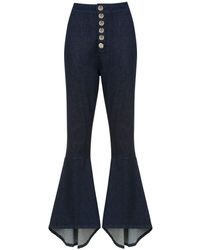 Olympiah Lima Flared Trousers - Синий