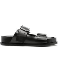 Jil Sander - Buckle-Fastening Flat Sandals - Lyst