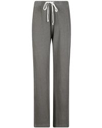 James Perse - Drawstring Wide-Leg Track Pants - Lyst