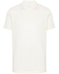 Sunspel - Linear Mesh Design Polo Shirt - Lyst
