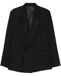 Lardini - Double-Breasted Peak-Lapel Blazer - Lyst