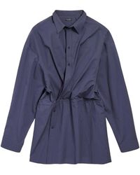Balenciaga - Mini Shirt Dress - Lyst
